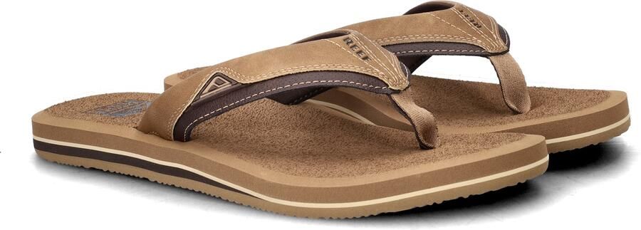 Bruin Tinten Cushion Teenslippers Zomer slippers Heren Cognac - Foto 7