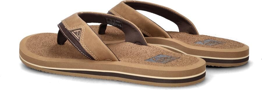 Bruin Tinten Cushion Teenslippers Zomer slippers Heren Cognac - Foto 8