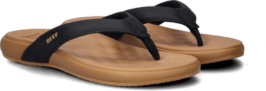 Reef CUSHION MELODY Dames Slippers Zwart Lichtbruin - Foto 3
