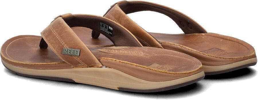 Reef Leather Offshore Heren Teenslippers Cj9057 Kleur Bruin - Foto 4