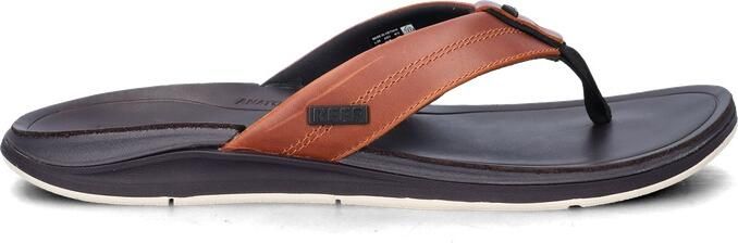 Reef Leather Offshore Copper dark brown tan Schoenen Slippers - Foto 7