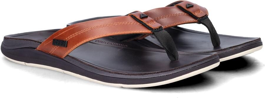 Reef Leather Offshore Copper dark brown tan Schoenen Slippers - Foto 9