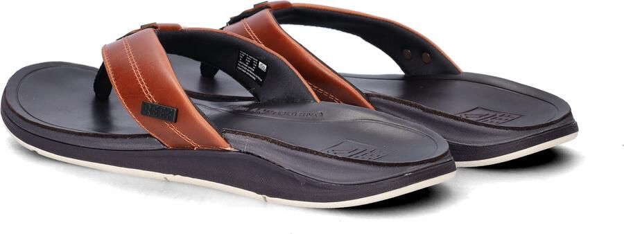 Reef Leather Offshore Copper dark brown tan Schoenen Slippers - Foto 8