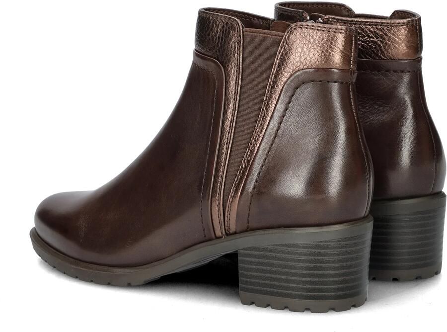 Regarde le ciel Zoya gevoerde leren enkellaarzen bruin - Foto 3