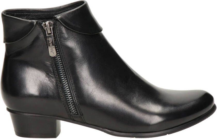Regarde le ciel Stefany 03 leren enkellaarzen zwart