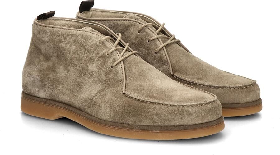 Rehab Collin Suede 4700 Taupe Veterschoenen Taupe Suede Heren Taupe - Foto 13