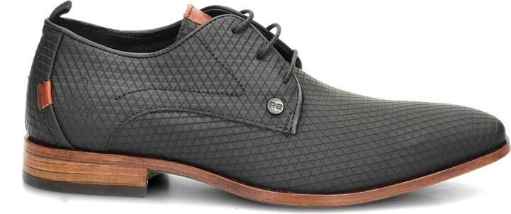 Rehab Footwear Greg Triangle | Lage zwarte nette veterschoenen - Foto 3