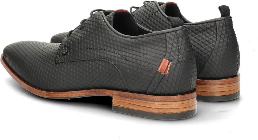 Rehab Footwear Greg Triangle | Lage zwarte nette veterschoenen - Foto 5