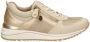 Remonte Beige Metallic Glitter Sneaker met Rits Beige Dames - Thumbnail 4
