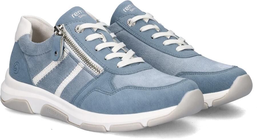 Remonte D1S04-10 Sneakers Blauw Leer en Suede Dames Blauw - Foto 10