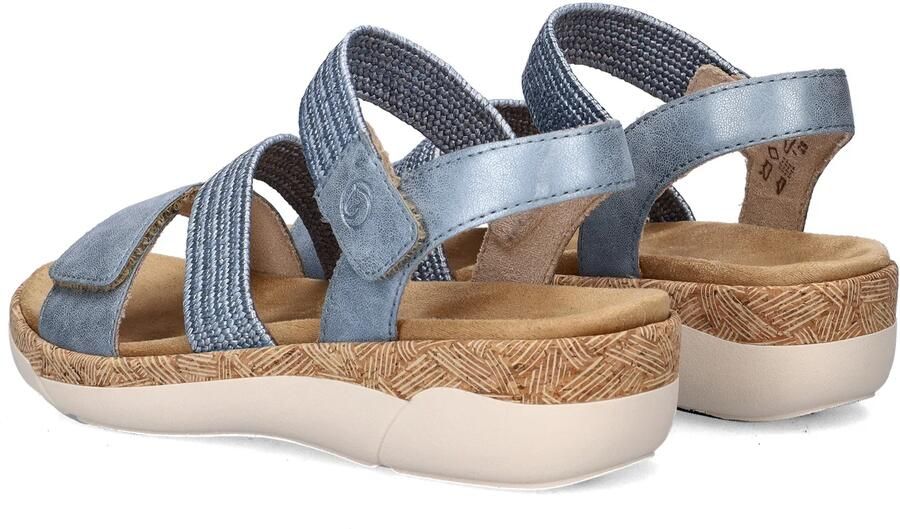 Remonte R6861-12 Sandalen Blauw Metallic Leer Dames Blauw - Foto 10