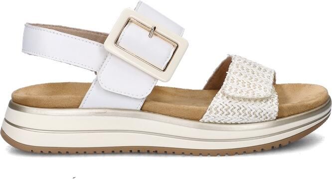 Remonte D1J53-81 Sandalen Wit Leer Dames Wit Goud - Foto 14