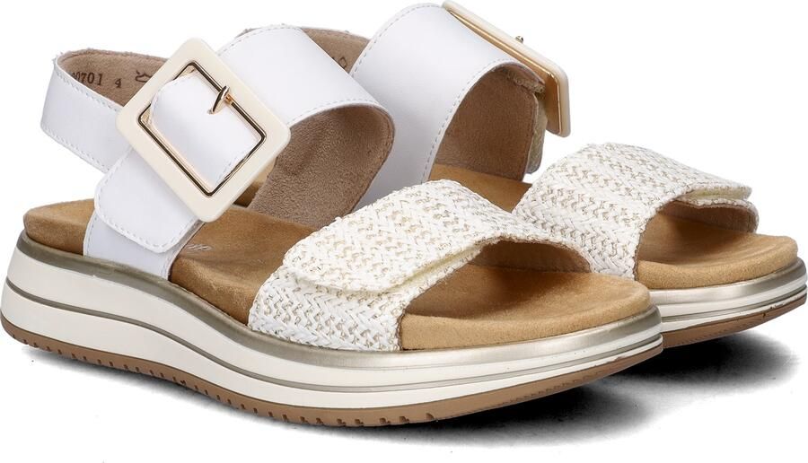 Remonte D1J53-81 Sandalen Wit Leer Dames Wit Goud - Foto 15