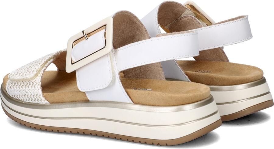 Remonte D1J53-81 Sandalen Wit Leer Dames Wit Goud - Foto 16