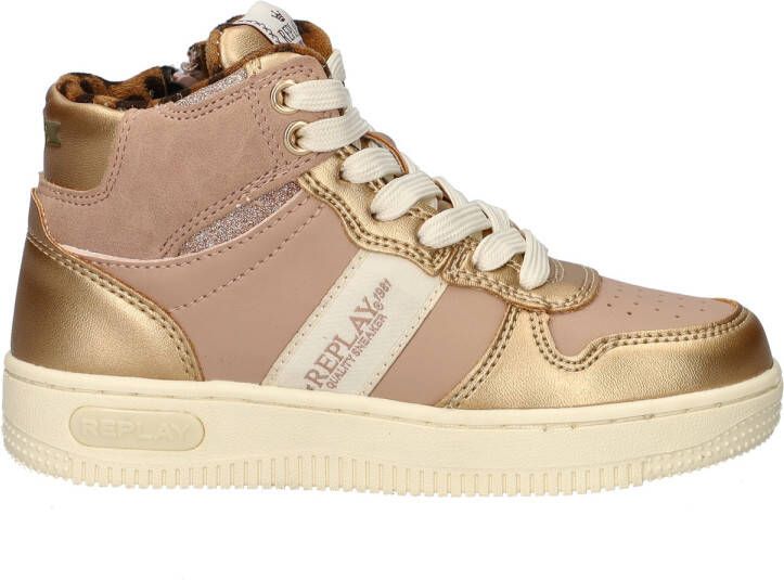 Replay Epic Jr Boot Girl 4 Sneakers Meisjes Rosegoud - Foto 6