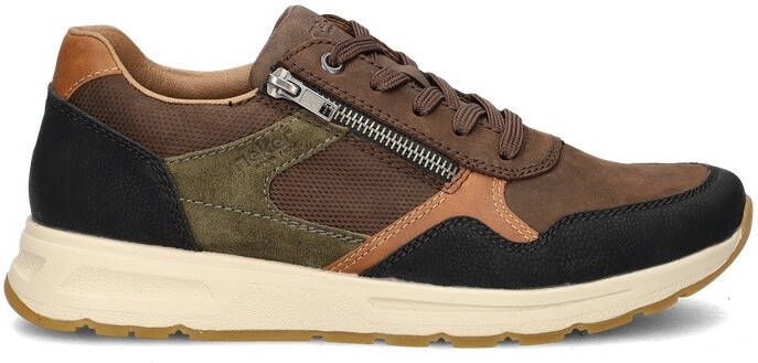 Rieker Sneakers Laag Veterschoenen Laag Donkerbruin - Foto 7