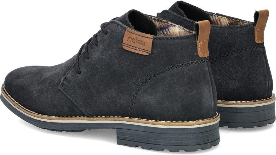 Rieker Blauwe Suède Veterschoenen voor Heren Blue Heren - Foto 7