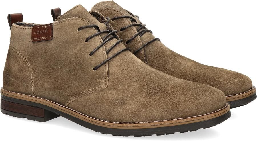 Rieker suède veterschoenen taupe - Foto 7