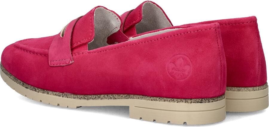 Rieker Fuchsia Suède Loafer met Leren Voetbed Pink Dames - Foto 7