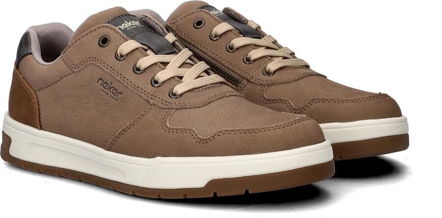 Rieker art 36024 64 heren sneaker veterschoen taupe - Foto 8