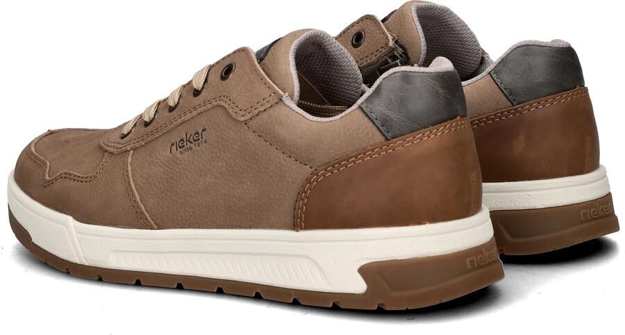 Rieker art 36024 64 heren sneaker veterschoen taupe - Foto 7