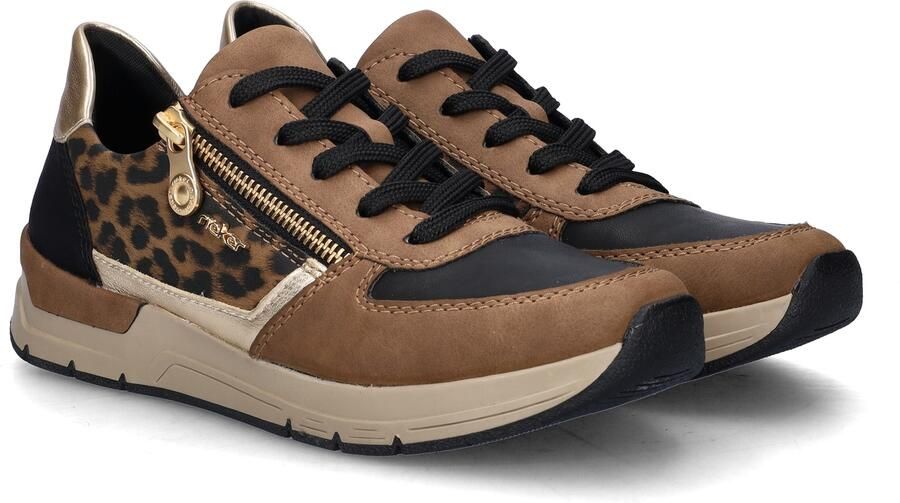 Rieker Sneakers vrijetijdsschoen veterschoen halfschoen met modieuze accenten - Foto 4