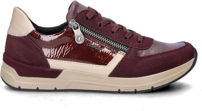 Rieker Sneakers Dames Rood - Foto 4