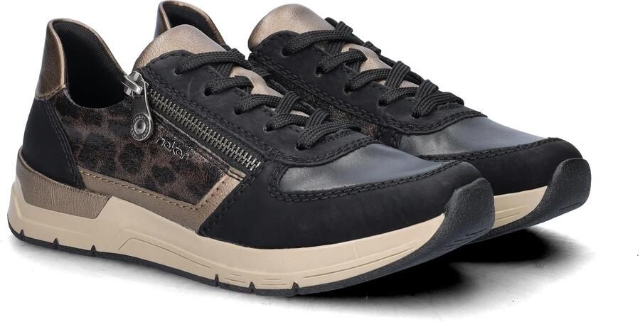 Rieker Dames Sneaker 58902-91 Zwart Combi - Foto 9