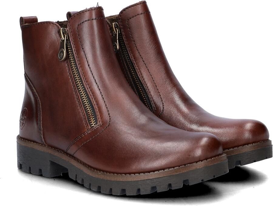 Rieker Enkellaarsjes cognac Synthetisch Dames - Foto 8