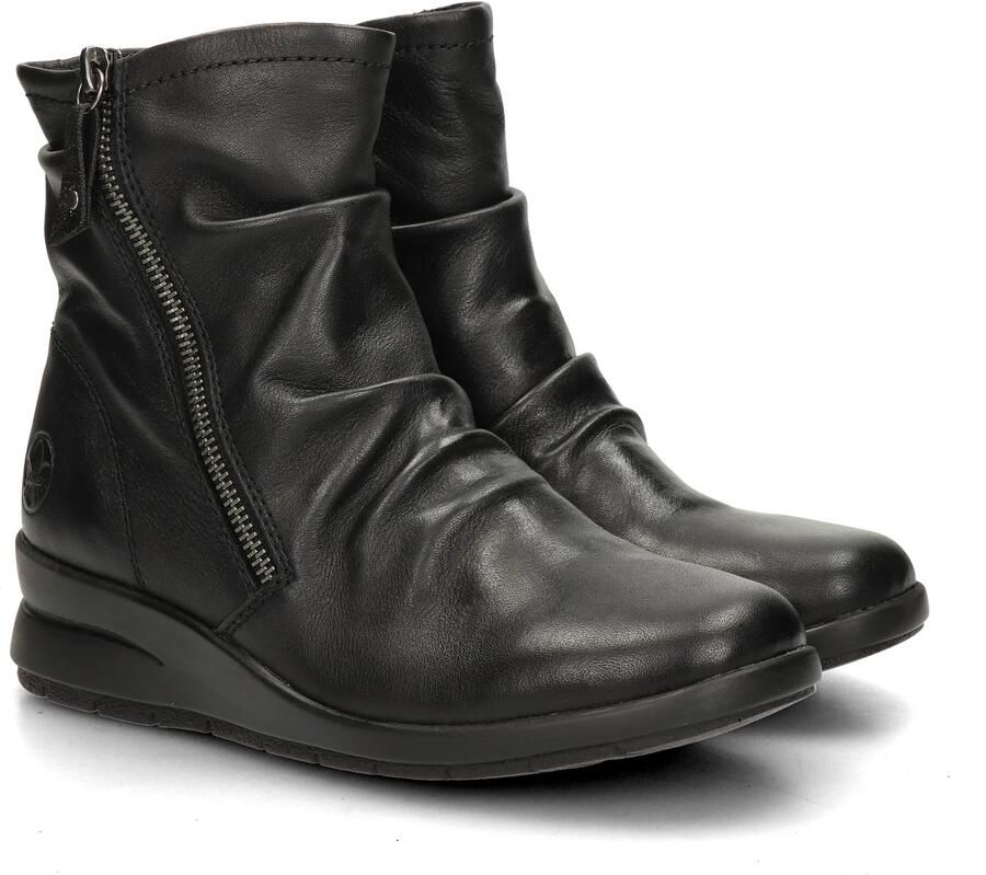 Rieker L4864-00 Zwart leren enkellaarzen - Foto 6