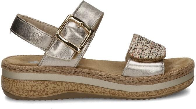 Rieker Sandalen met sleehak V0951-90 - Foto 2