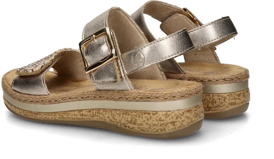 Rieker Sandalen met sleehak V0951-90 - Foto 3