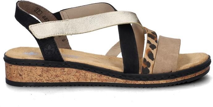 Rieker damessandaal veelkleurig luipaard - Foto 8