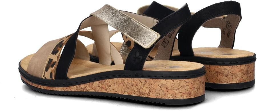 Rieker damessandaal veelkleurig luipaard - Foto 10
