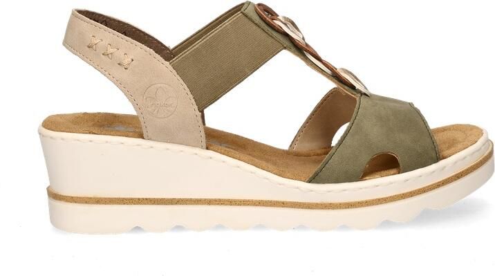 Rieker dames sandaal Licht groen