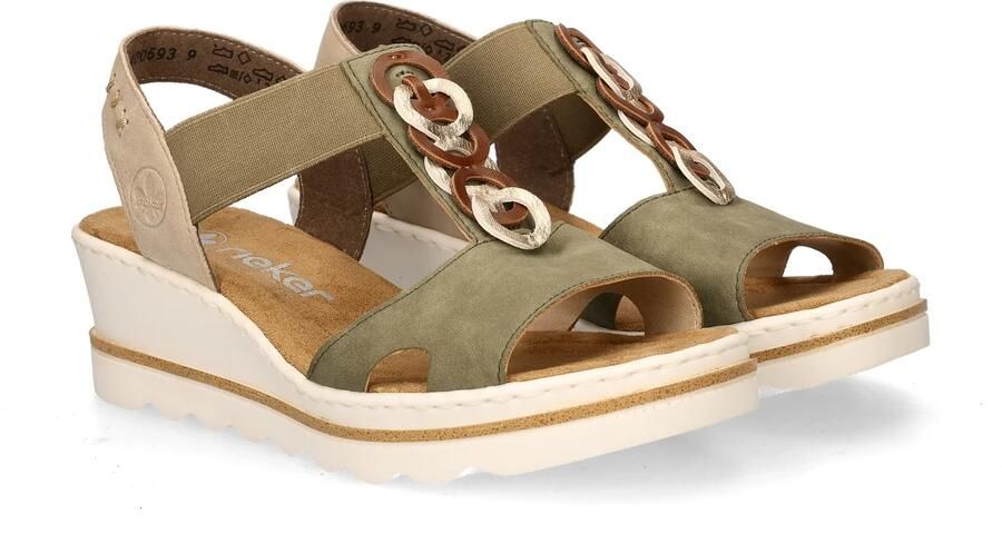 Rieker dames sandaal Licht groen - Foto 3