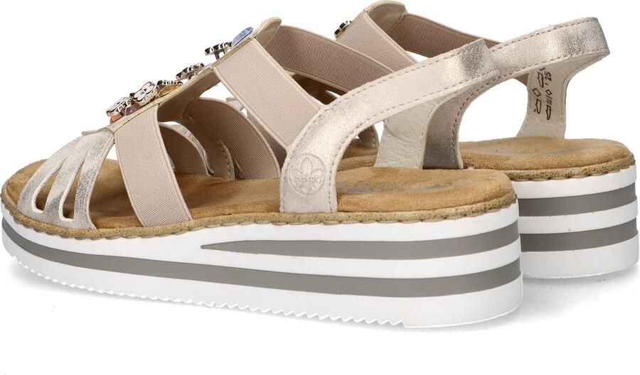 Rieker Sandaal V0245-60 Beige - Foto 9