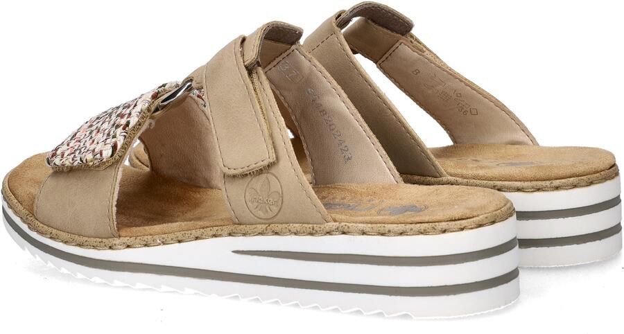 Rieker -Dames beige donker slippers & muiltjes - Foto 13