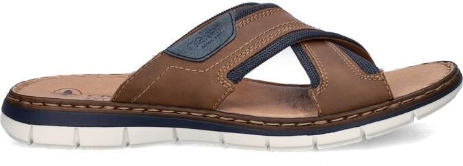 Rieker Slipper 25182-14 Blauw Bruin - Foto 16
