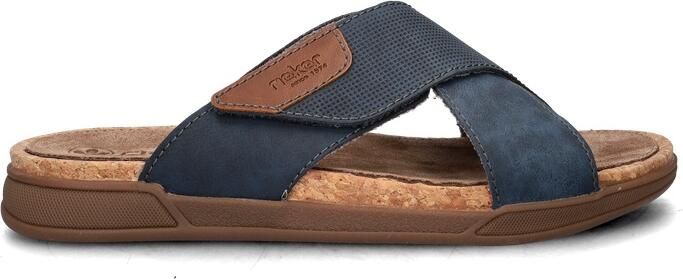 Rieker Slippers Heren Blauw - Foto 2