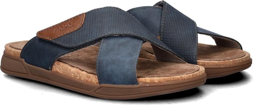 Rieker Slippers Heren Blauw - Foto 4