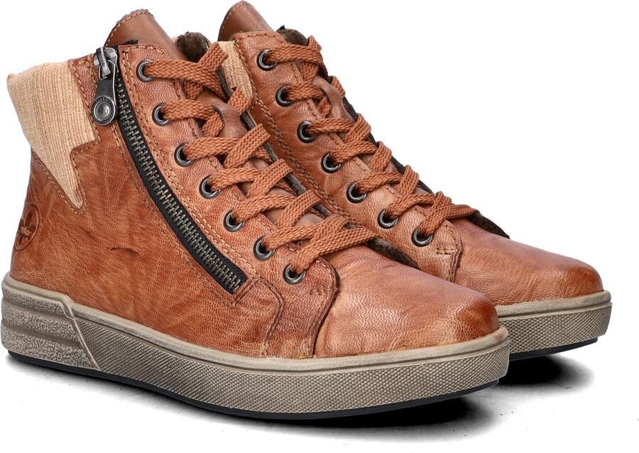 Rieker Veterboot X0709-22 Bruin Warm Gevoerd - Foto 6