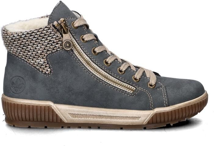 Rieker Sportieve en warme veterschoen voor dames Blue Dames - Foto 8