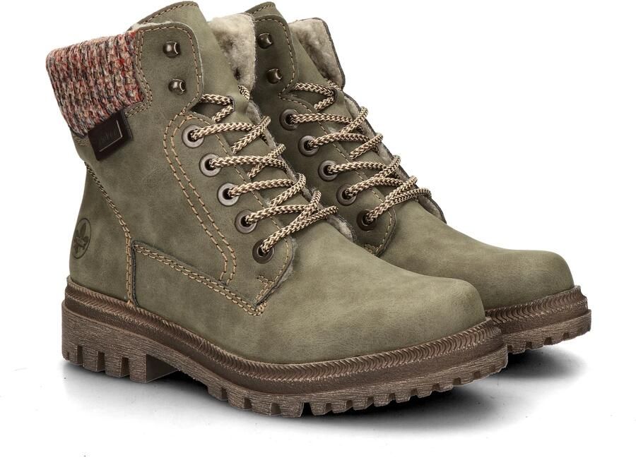 Rieker Dames Y7621 Veterschoenen Winterlaarzen Normale Wijdte Groen - Foto 10