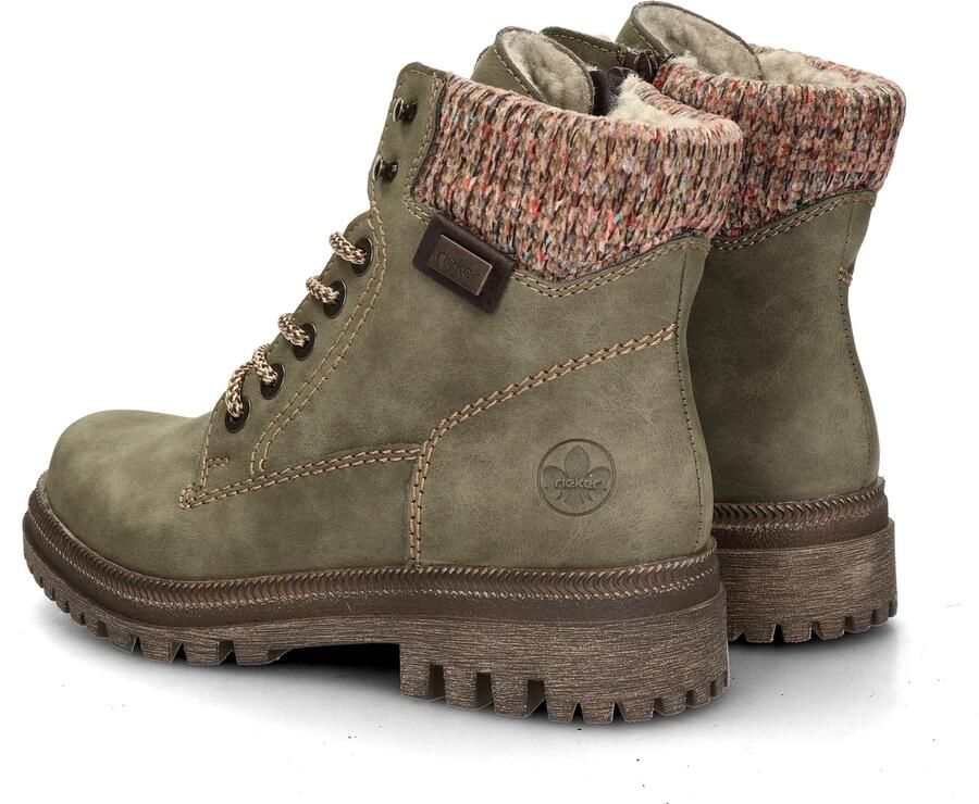 Rieker Dames Y7621 Veterschoenen Winterlaarzen Normale Wijdte Groen - Foto 11