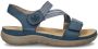 Rieker Blauwe Comfort Sandaal met Klittenbandsluiting Blue Dames - Thumbnail 7