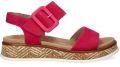 Rieker Revolution suède sandalen fuchsia - Roze