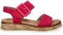 Rieker Revolution suède sandalen fuchsia - Thumbnail 16