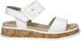 Rieker Witte leren sandaal met print White Dames - Thumbnail 5