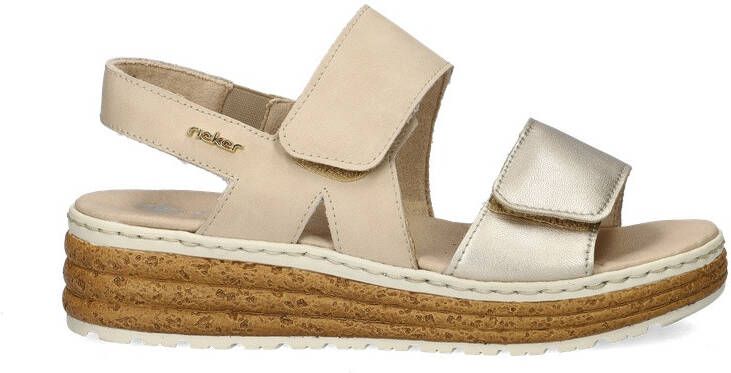 Rieker Sandaal 62761-90 Goud Beige Wijdte H - Foto 3